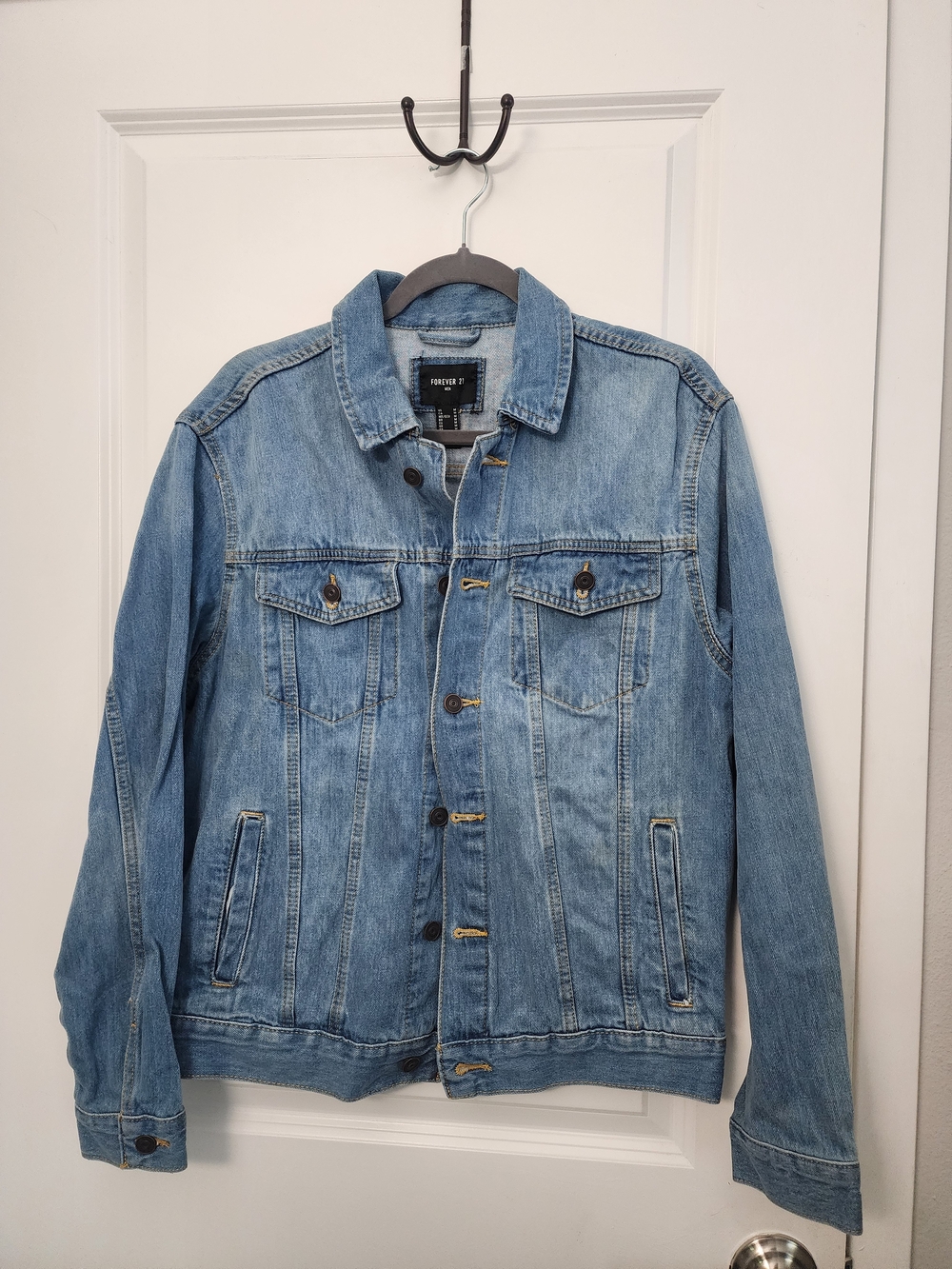 Forever 21 Light Wash Blue Denim Jacket